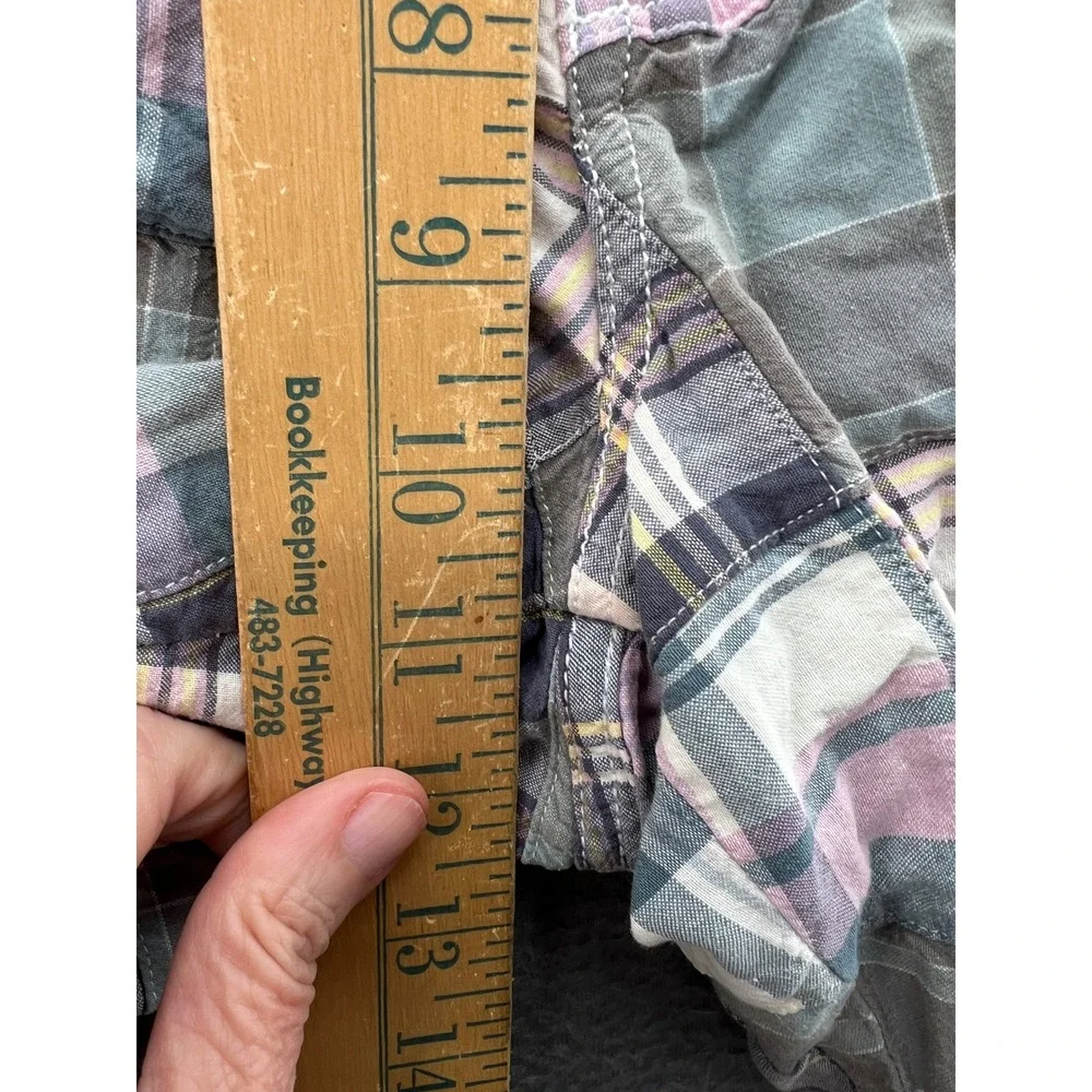 J. Crew Field Shorts Mens Sz 34 Patchwork Madras Plaid Multi Color Preppy Summer